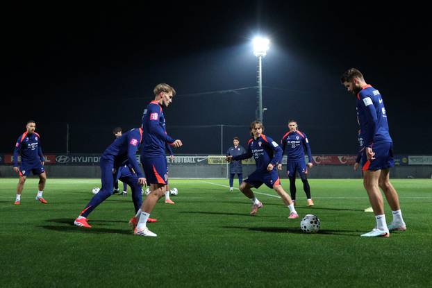 Rijeka: Trening hrvatske nogometne reprezentacije