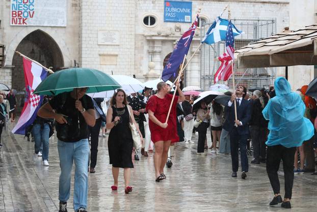 ARHIVA - 2024. Dubrovnik: Vjenčanje Nicole Artukovich i Liama Stewarta u crkvi sv.Ignacija