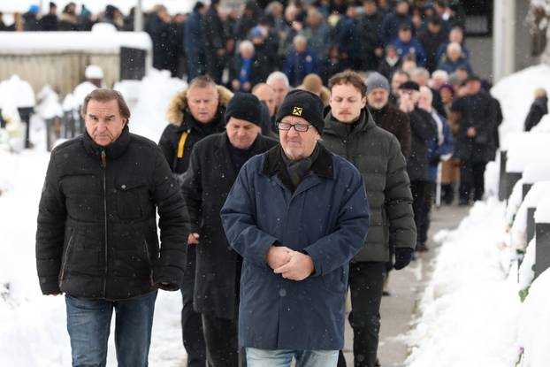 Zagreb: Sprovod Marijana Čerečeka na Stenjevačkom groblju