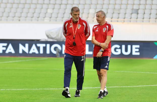 Split: Trening hrvatske nogometne reprezentacije uoči sutrašnje utakmice protiv Španjolske