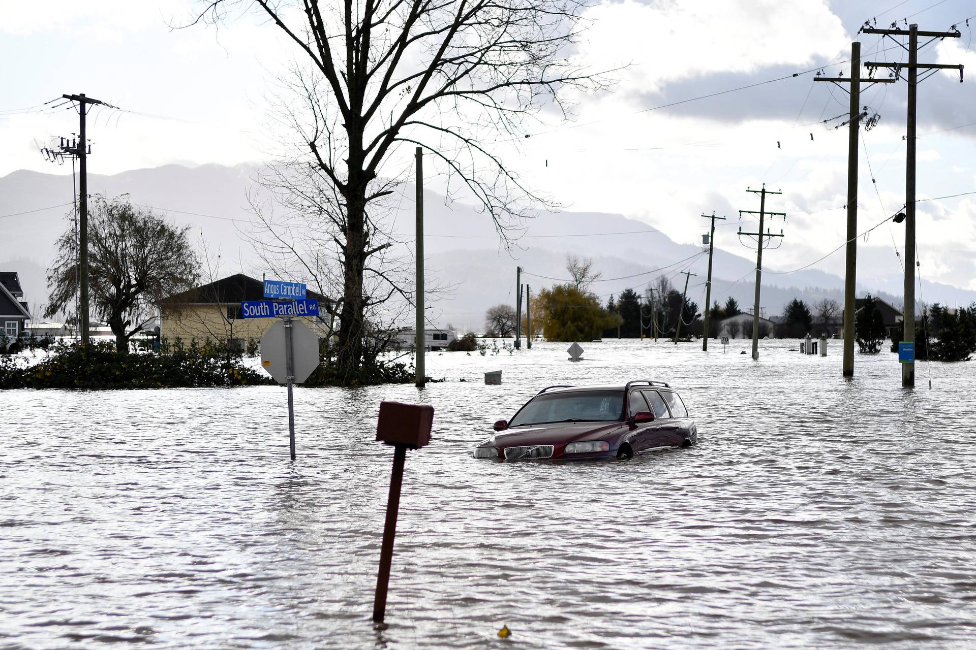 Rainstorms cause flooding and landslides in the western Canadian province of British Columbia