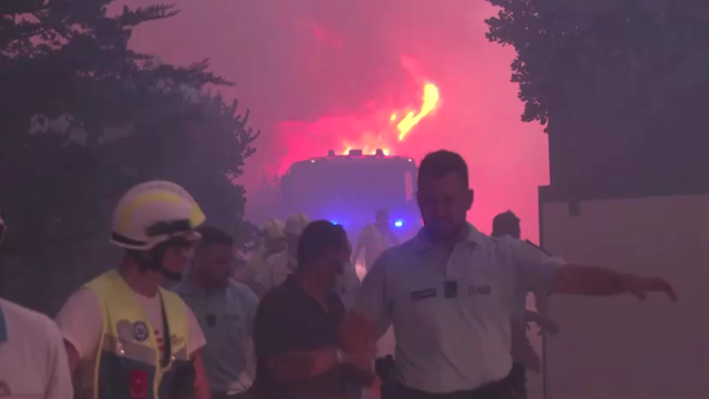 Stotine vatrogasaca na terenu  gasi šumski požar u Portugalu