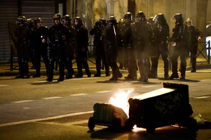 Anti-pension bill protest in Bordeaux