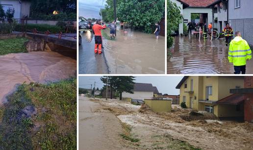 Jako nevrijeme poplavilo kuće, dvorišta i ceste diljem Hrvatske: 'U Požegi je palo 63 l/m2 kiše'