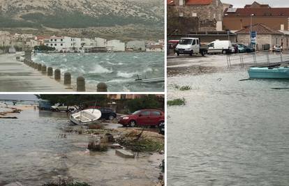 UŽIVO Diljem obale poplavljene ceste, tržnice i kafići. U Bakru zabilježena povijesna plima