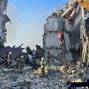 Aftermath of drone attack on Luhansk dormitory building amid Russia-Ukraine conflict