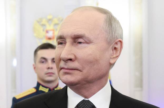 Russia's President Putin attends an awarding ceremony in Moscow