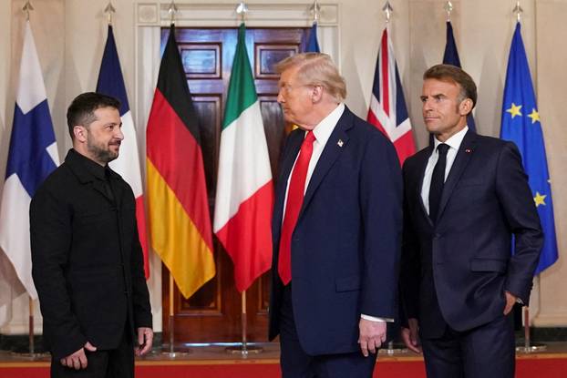 U.S. President Trump meets with Ukrainian President Zelenskiy and European leaders, in Washington, D.C.