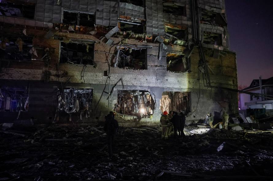 Aftermath of a Russian missile attack in Kyiv