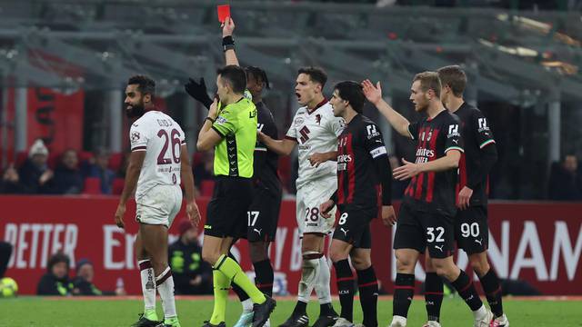 Italian football Coppa Italia match - AC Milan vs Torino FC