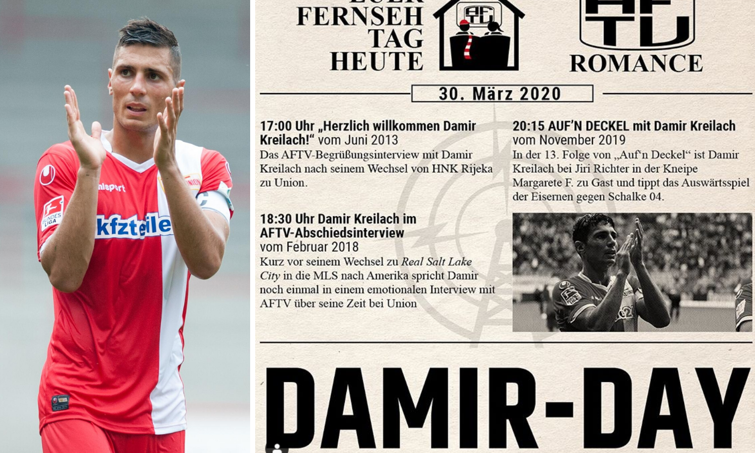 'Damir day': Ljudini Kreilachu Union Berlin posvetio cijeli dan