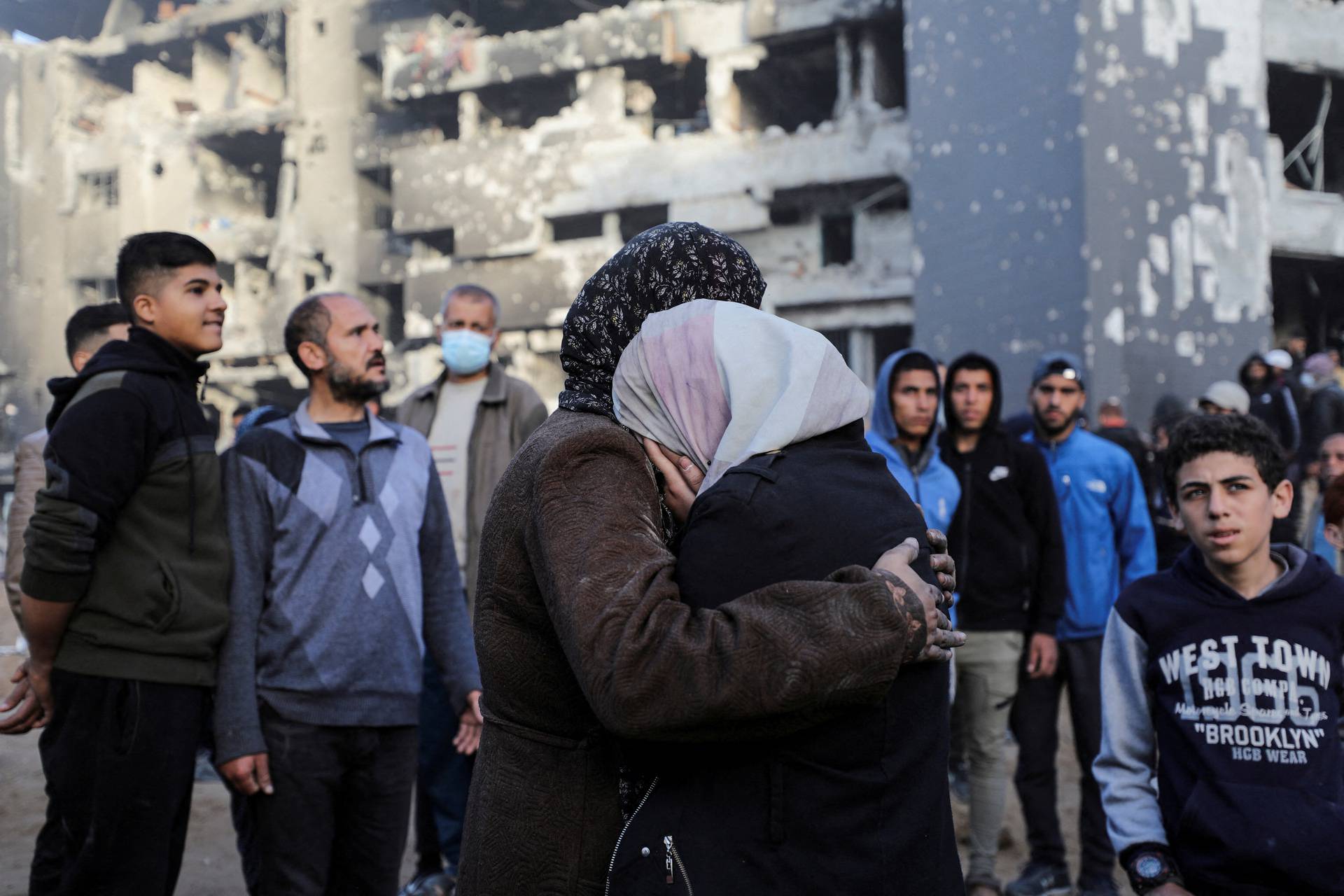 Aftermath of a two-week Israeli operation at Al Shifa Hospital and the area around it