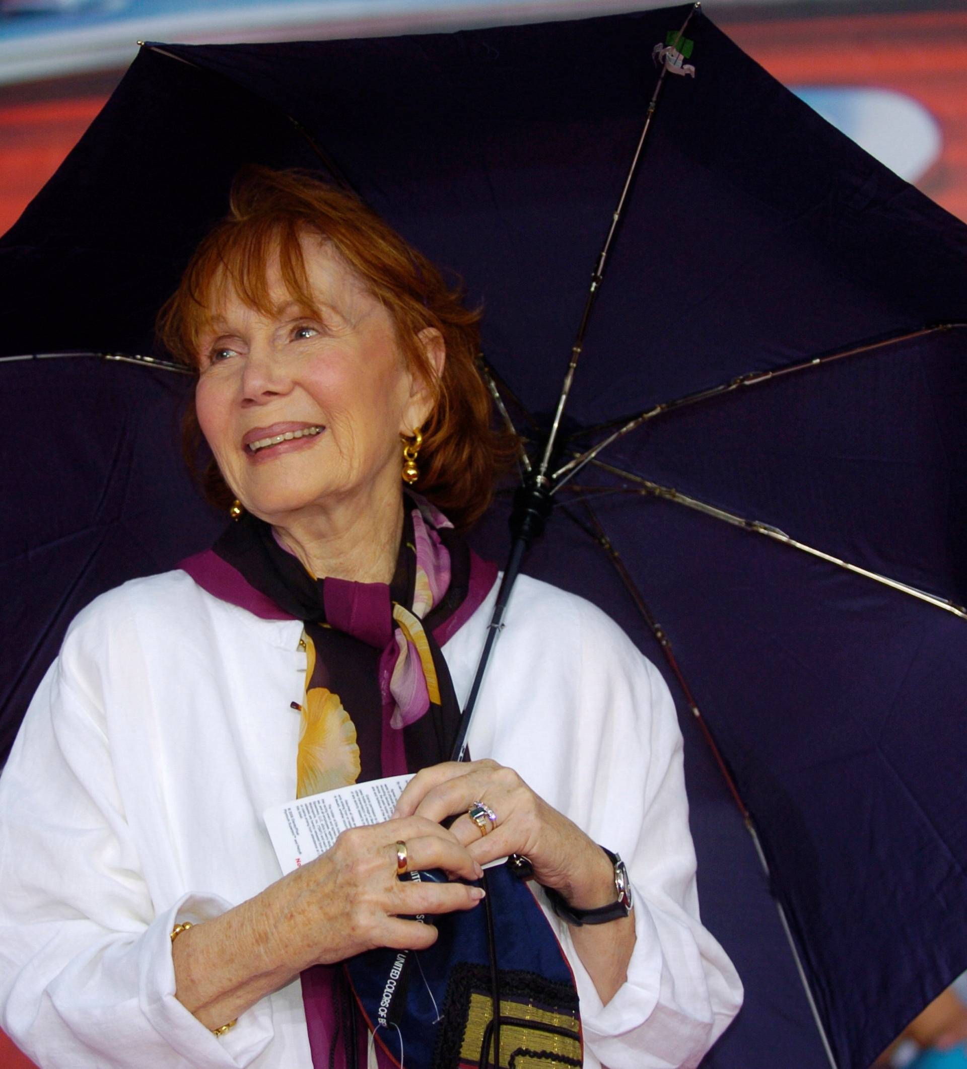 FILE PHOTO: Actress Katherine Helmond arrives at Cars premiere at Lowe's Motor Speedway in Charlotte