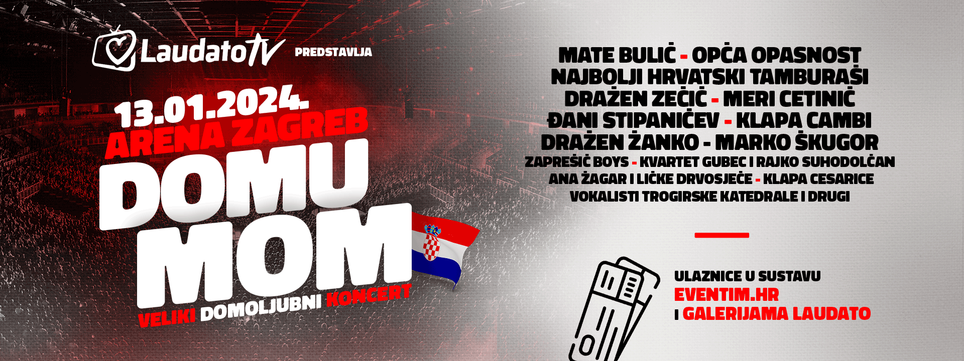 Koncert 'Domu mom' u Areni Zagreb