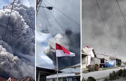 Mrak nad Sinabungom: Vulkan  izbacio golem oblak pepela
