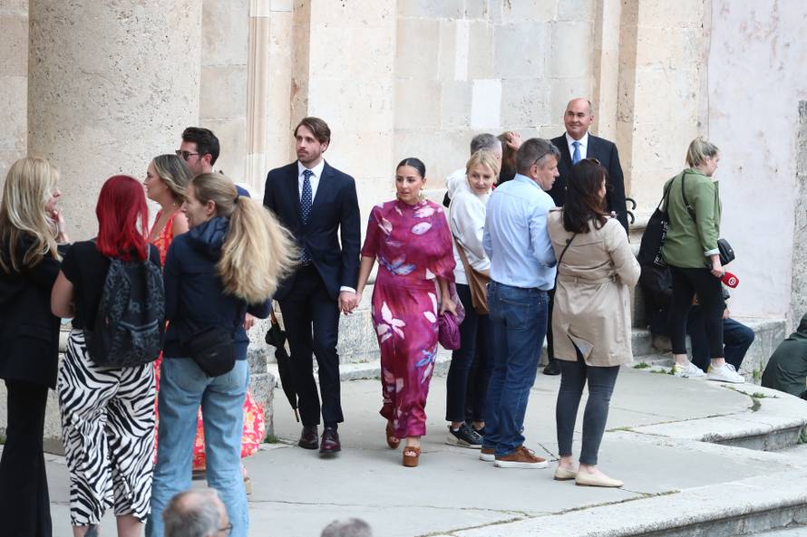 ARHIVA - 2024. Dubrovnik: Vjenčanje Nicole Artukovich i Liama Stewarta u crkvi sv.Ignacija