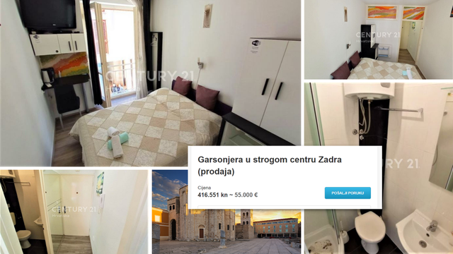 Sjećate se stana u Zagrebu od 14 m2? U Zadru prodaju još i manji. Cijena - 4000 eura m2