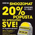 Shoozomat vikend od 21. do 23.9.: 20% popusta na baš sve!