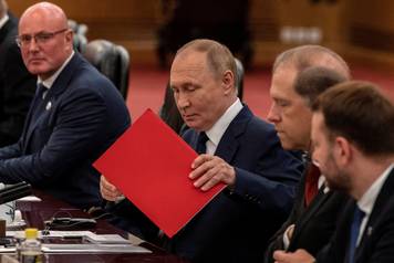 Chinese President Xi Jinping meets Russian President Vladimir Putin in Beijing