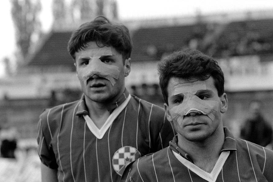 Zagreb: Savezna liga Jugoslavije, Dinamo - Borac, 7.4.1990.