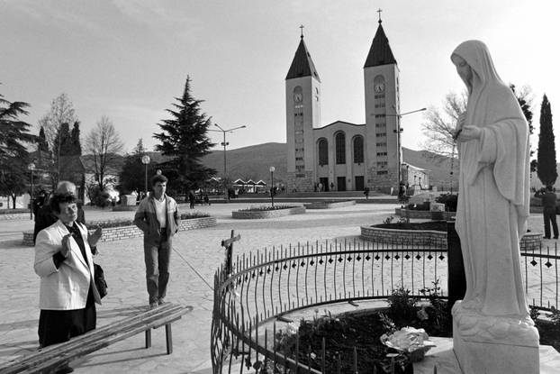 Međugorje - jedno od najpoznatijih katoličkih hodočasničkih odredišta, 27.1.1991.
