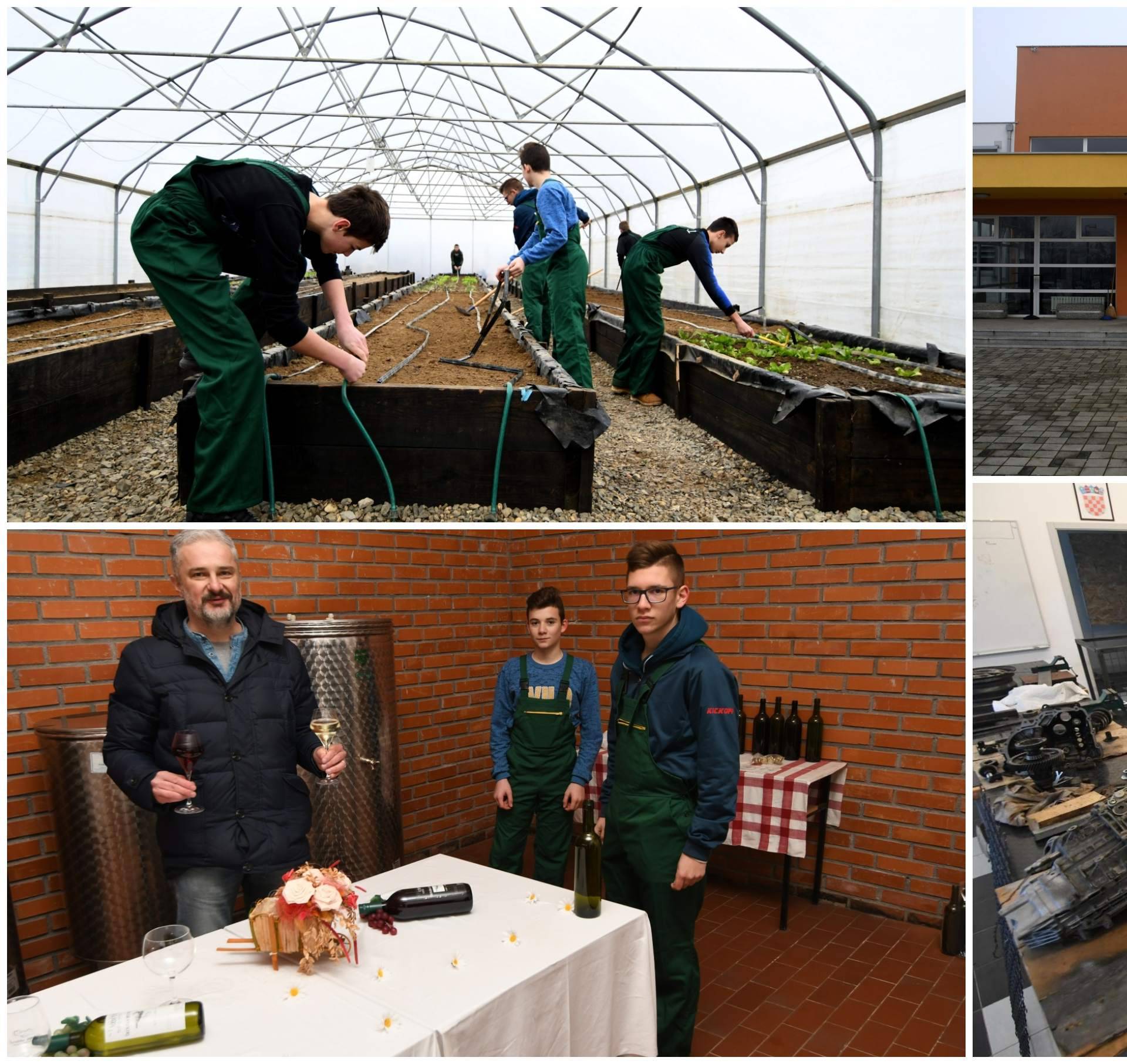 Učenici su sami svoji majstori: Imaju plastenik, pčele i vino