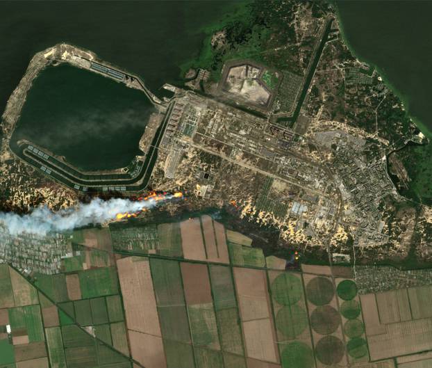 Overview of Zaporizhzhia nuclear power plant and fires