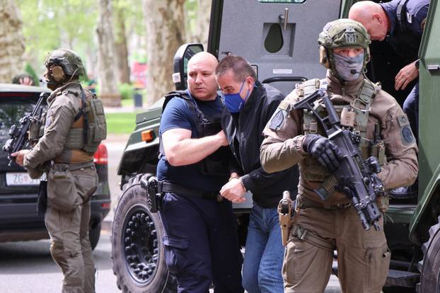 Petar Ćosić i Manuel Vulić Veneno dovedeni su na sud u Zagreb pod jakim mjerama osiguranja