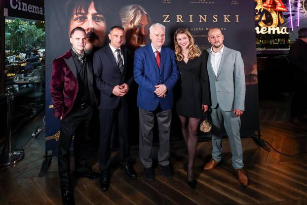 Zagreb: Premijera dugometražnog igrano-dokumentarnog filma "Zrinski"