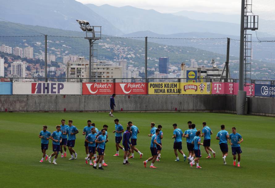 Rijeka: Trening Hrvatske nogometne reprezentacije