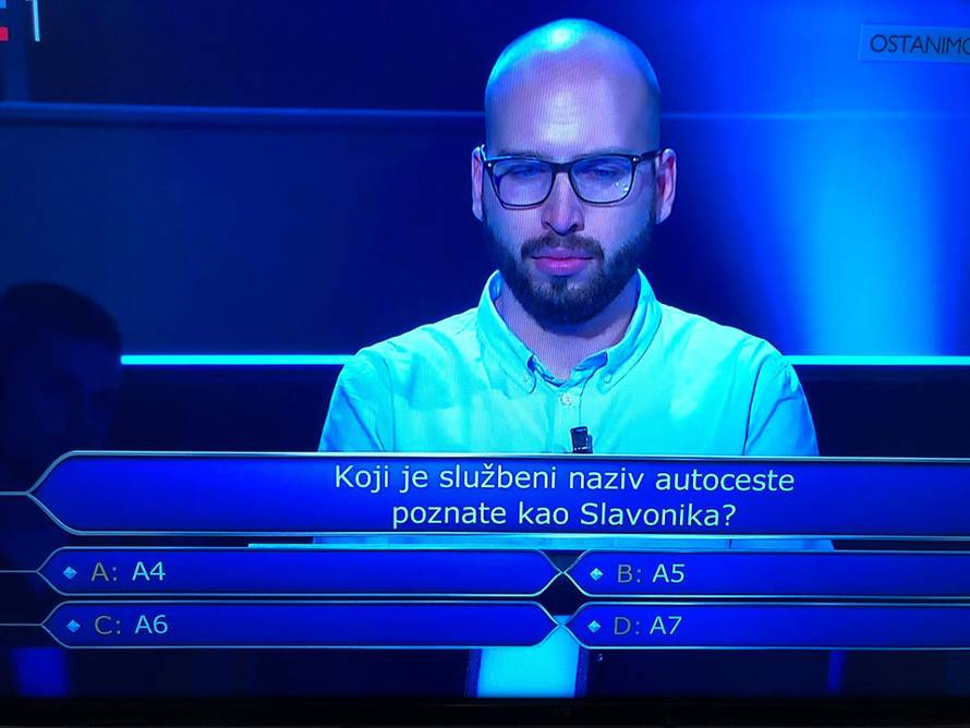 Natjecatelj zapeo već na trećem pitanju: Znate li točan odgovor?