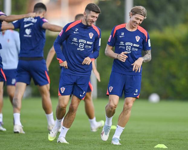 Zagreb: Trening nogometaša hrvatske nogometne reprezetacije