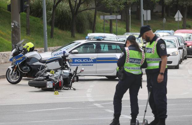 Split: Sudar automobila i motocikla na kri&zcaron;anju Lovrin&ccaron;ke i Vukovarske