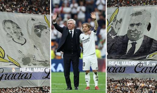 FOTO Real Madrid se oprostio od legendi. Bernabéu pozdravio Modrića, Ancelottija i Vasqueza