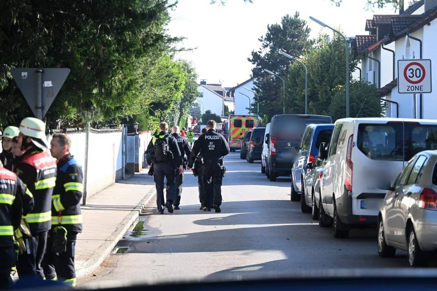 Fire in Munich - large-scale deployment of police and fire department