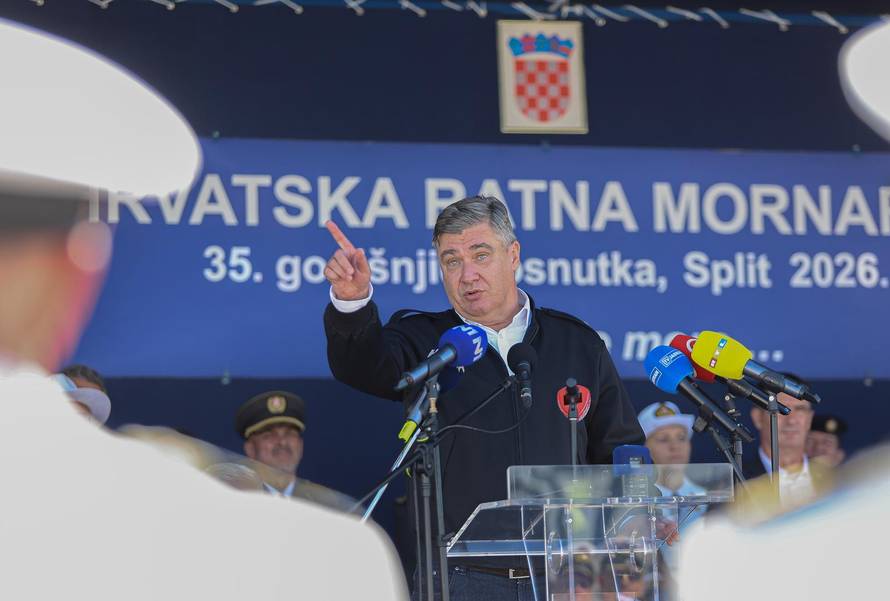 Split: Svečano obilježavanje 35. obljetnice utemeljenja Hrvatske ratne mornarice