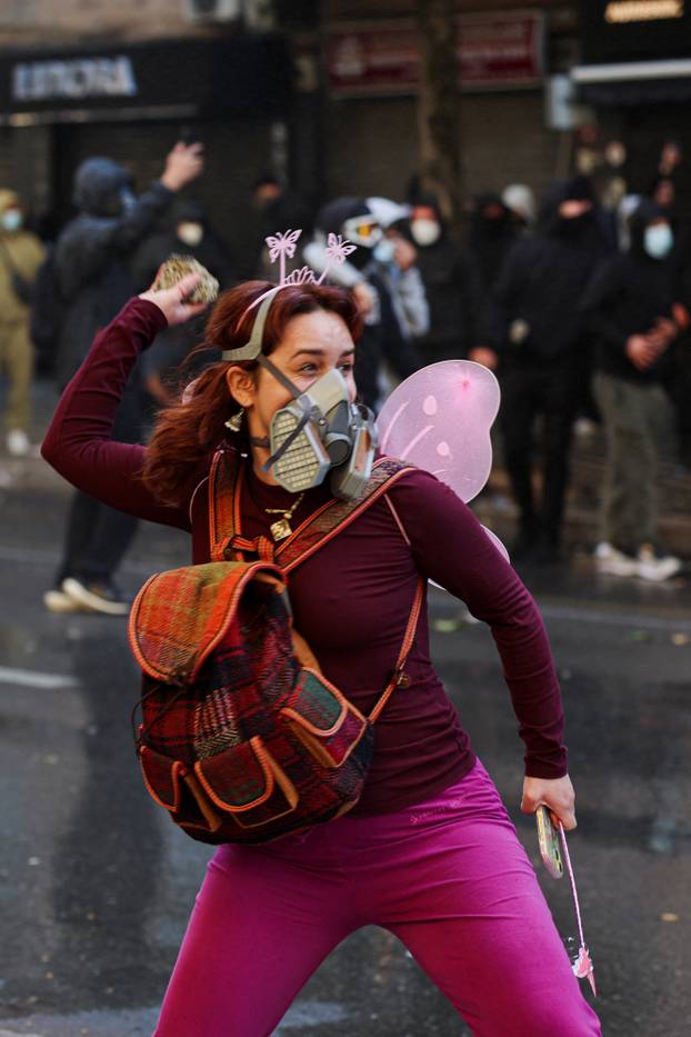 Anti-government protest by students in Tirana