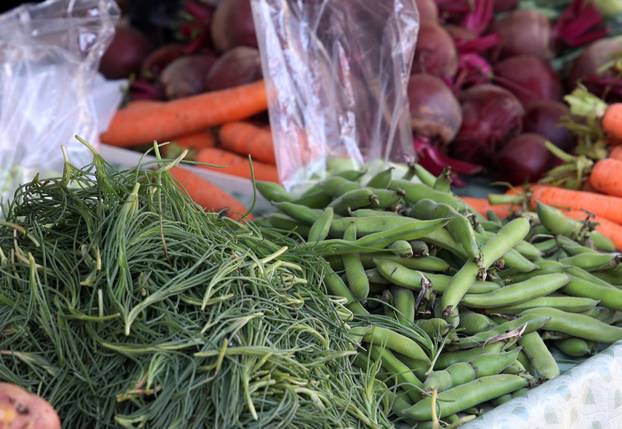Šibenik: Ponuda mladog boba na tržnici