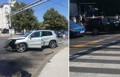 Nesreća u zagrebačkoj Dubravi: U sudaru dva auta ozlijeđen i pješak, četvero ljudi u bolnici