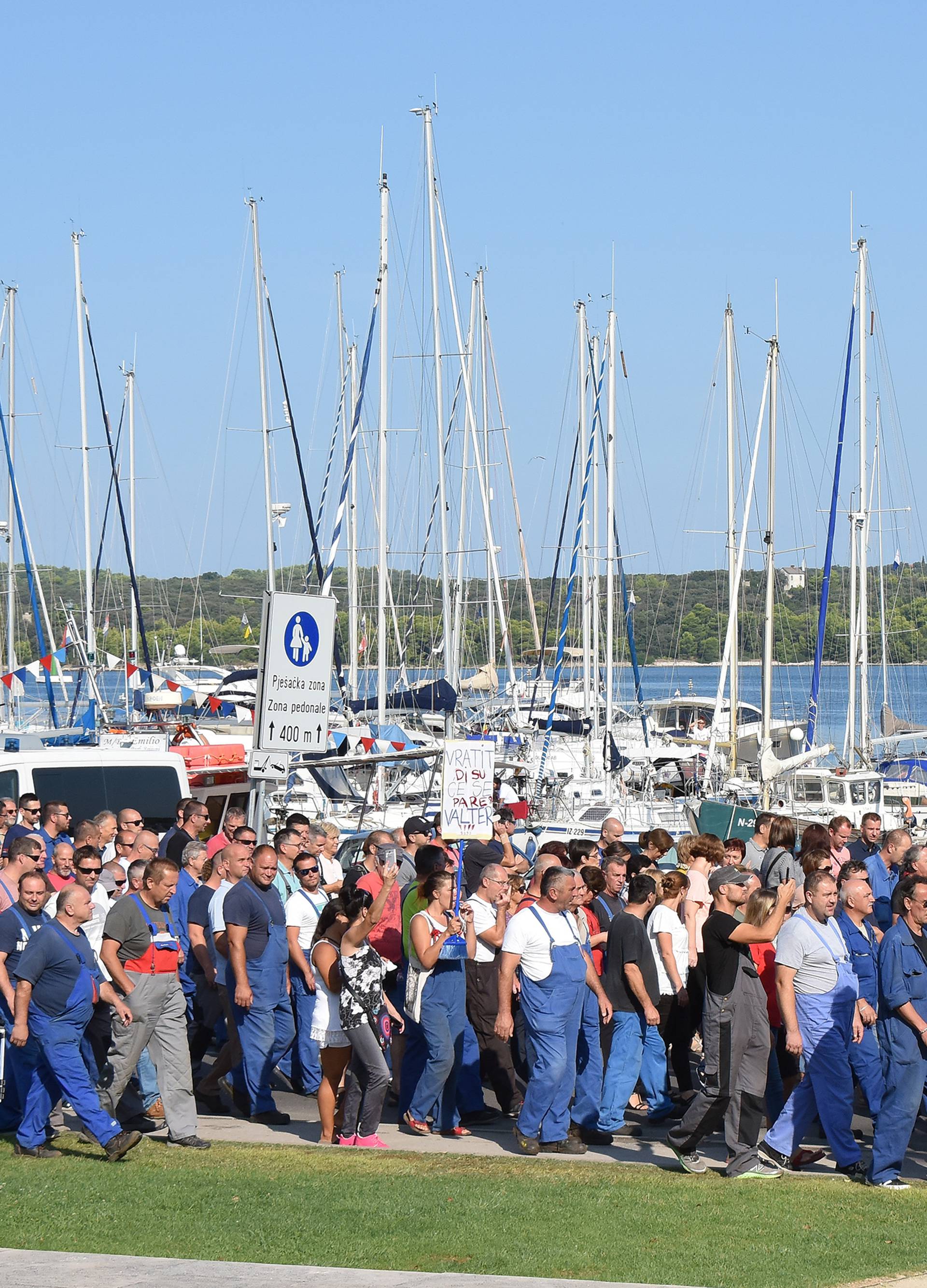 Pula: Radnici Uljanika ponovno na ulicama i traÅ¾e ostavku uprave