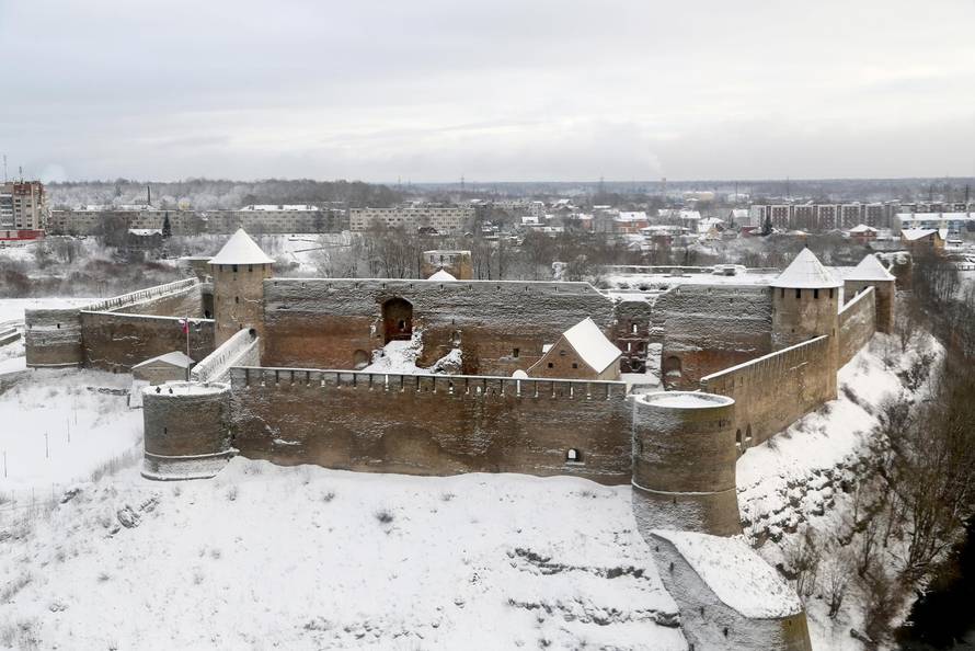 Estonian border with Russia