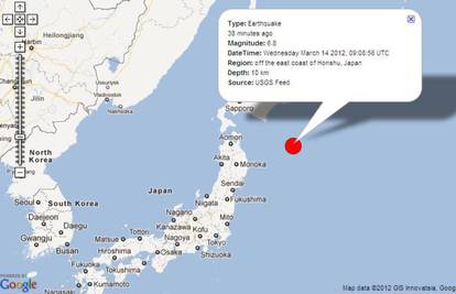 Japan pogodio potres jačine 6,8 po Richteru, nema žrtava