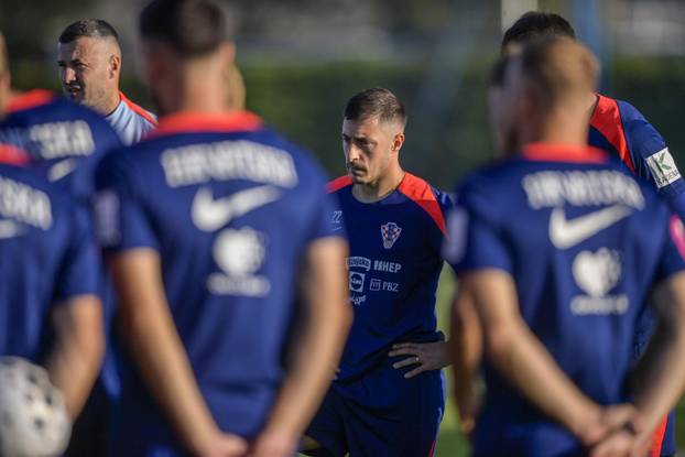 Zagreb: Trening hrvatske nogometne reprezentacije