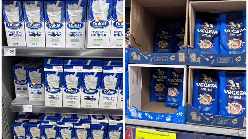 FOTO CIJENE Bili smo u dućanu u Crnoj Gori. Pogledajte koliko koštaju hrvatski proizvodi!