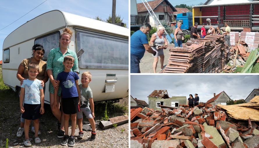 'Bez kuće smo zbog potresa, a Slavoncima pogođenima olujom pomažemo jer su i oni nama'