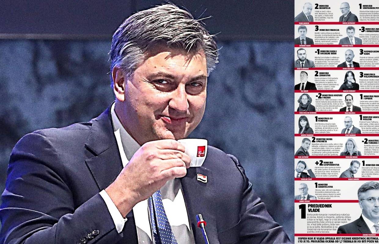 Ocjene Vlade: Tko je dobio jedinicu, a tko jedva prolazi?