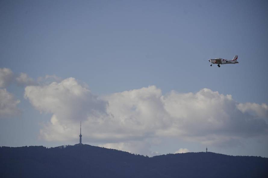 Zagreb: Generalna proba svečanog vojnog mimohoda - zračne snage 