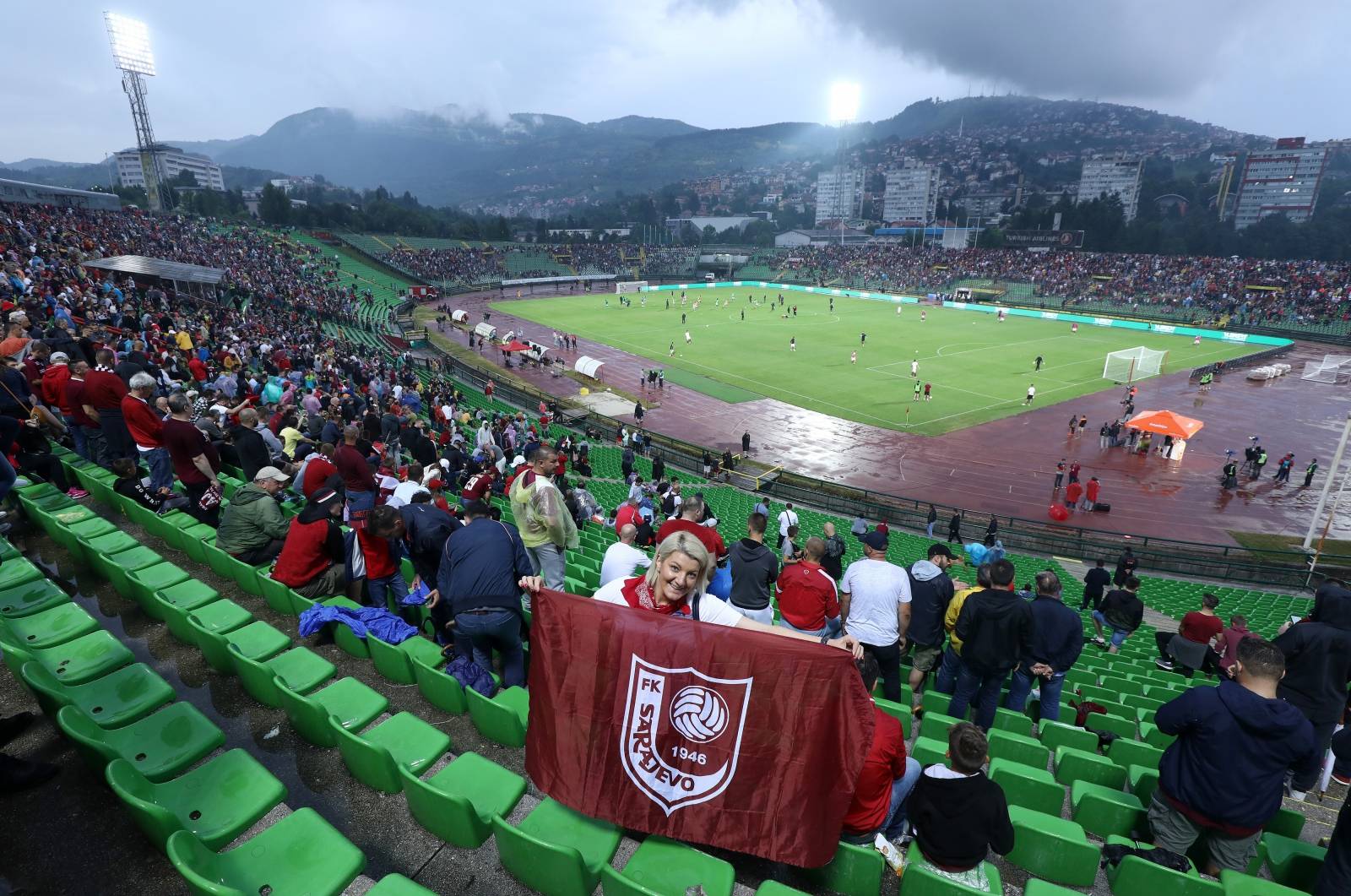Atmosfera na KoÅ¡evu uoÄi poÄetka utakmice izmeÄu Sarajeva i Celtica