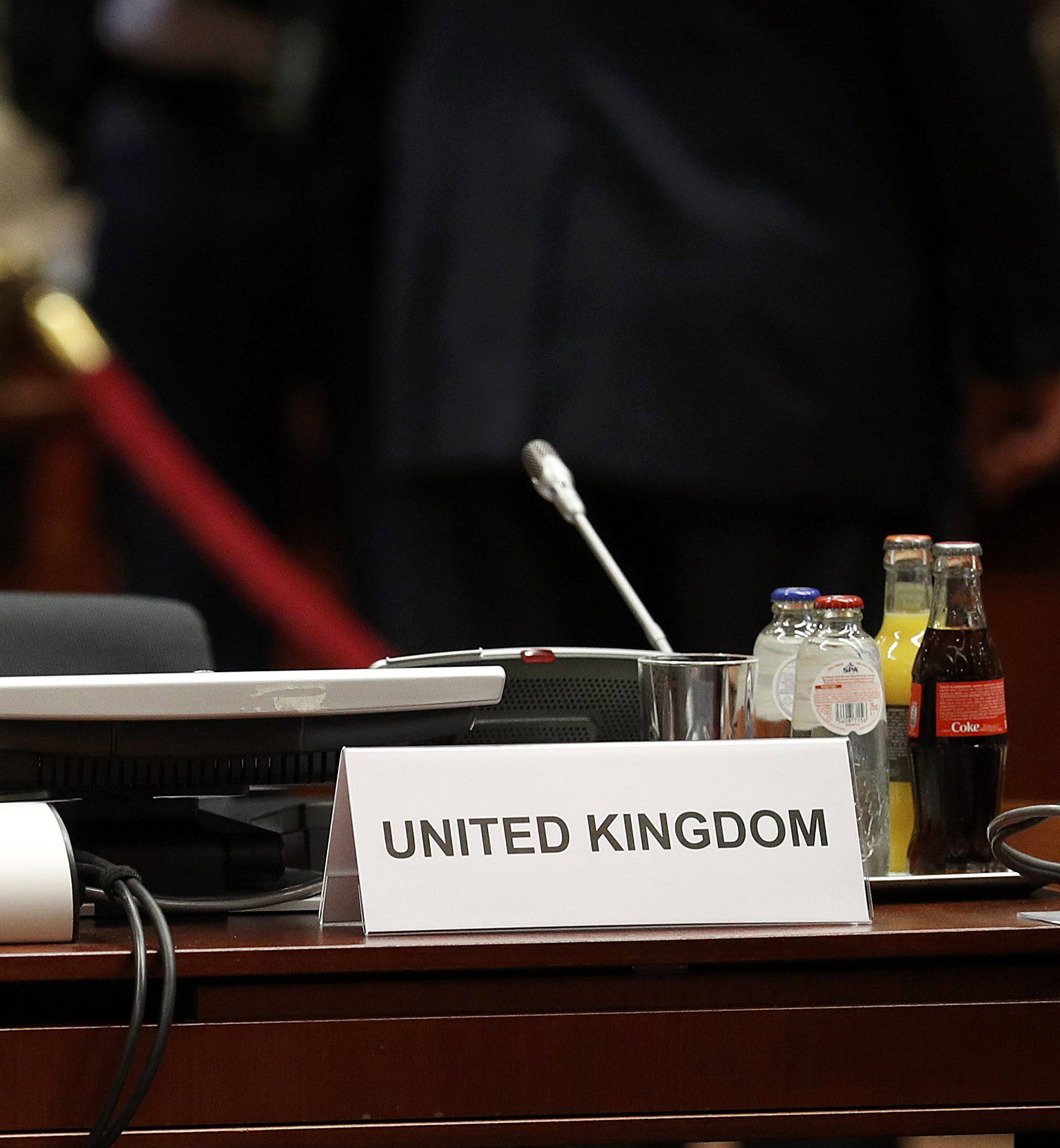 The UK seat at the conference table at the EU Summit in Brussels