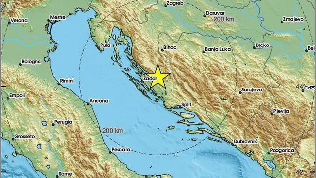 Potres od 3,3 Richtera u okolici Zadra: 'Udarilo je na sekundu, ali dobro je treslo.. Skočila sam'